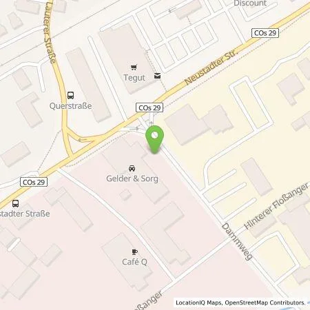 Standortübersicht der Tankstelle SÜC GmbH in 96450 Coburg