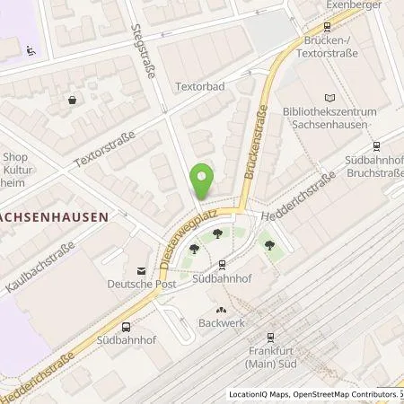 Standortübersicht der Tankstelle Mainova AG in 60594 Frankfurt am Main