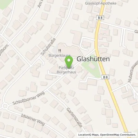 Standortübersicht der Tankstelle Mainova AG in 61479 Glashütten