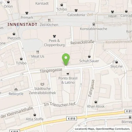 Standortübersicht der Tankstelle Mainova AG in 60311 Frankfurt am Main