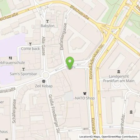 Standortübersicht der Tankstelle Mainova AG in 60313 Frankfurt am Main