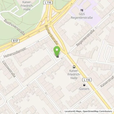 Standortübersicht der Tankstelle NEW Niederrhein Energie und Wasser GmbH in 41061 Mönchengladbach