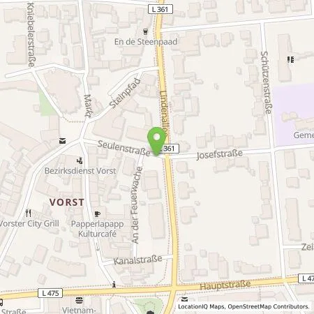 Standortübersicht der Tankstelle NEW Niederrhein Energie und Wasser GmbH in 47918 Tönisvorst