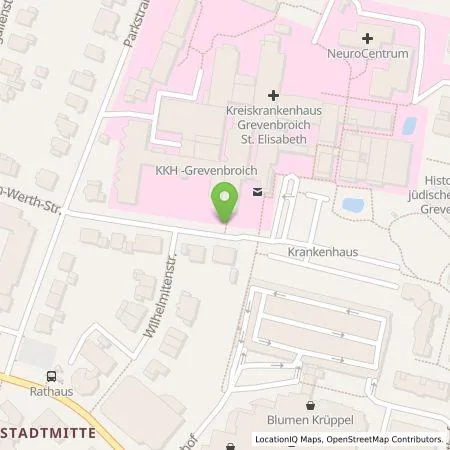 Standortübersicht der Tankstelle NEW Niederrhein Energie und Wasser GmbH in 41515 Grevenbroich