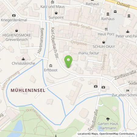 Standortübersicht der Tankstelle NEW Niederrhein Energie und Wasser GmbH in 41515 Grevenbroich