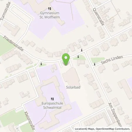 Standortübersicht der Tankstelle NEW Niederrhein Energie und Wasser GmbH in 41366 Schwalmtal