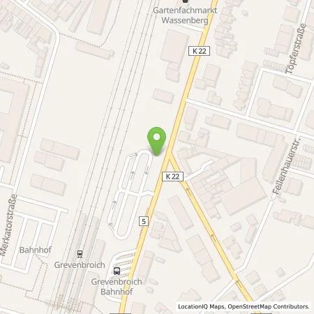 Standortübersicht der Tankstelle NEW Niederrhein Energie und Wasser GmbH in 41515 Grevenbroich