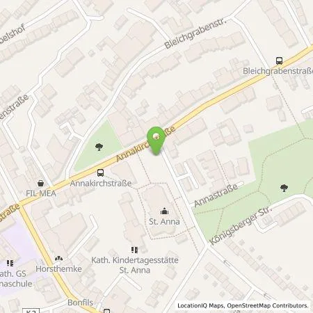 Standortübersicht der Tankstelle NEW Niederrhein Energie und Wasser GmbH in 41063 Mönchengladbach