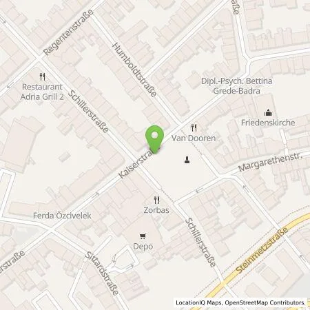 Standortübersicht der Tankstelle NEW Niederrhein Energie und Wasser GmbH in 41061 Mönchengladbach