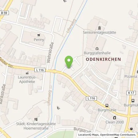 Standortübersicht der Tankstelle NEW Niederrhein Energie und Wasser GmbH in 41199 Mönchengladbach