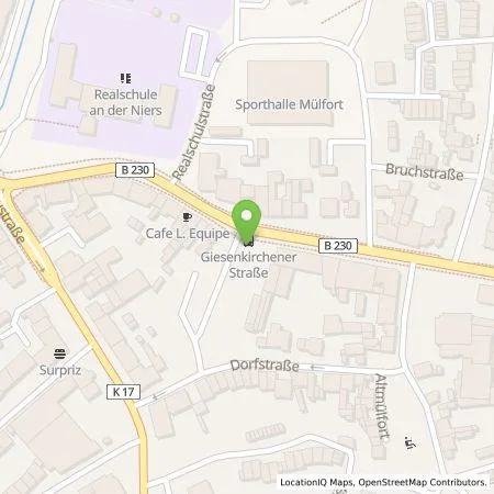 Standortübersicht der Tankstelle NEW Niederrhein Energie und Wasser GmbH in 41238 Mönchengladbach