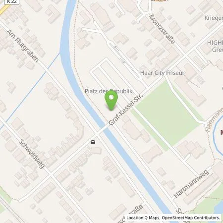 Standortübersicht der Tankstelle NEW Niederrhein Energie und Wasser GmbH in 41515 Grevenbroich