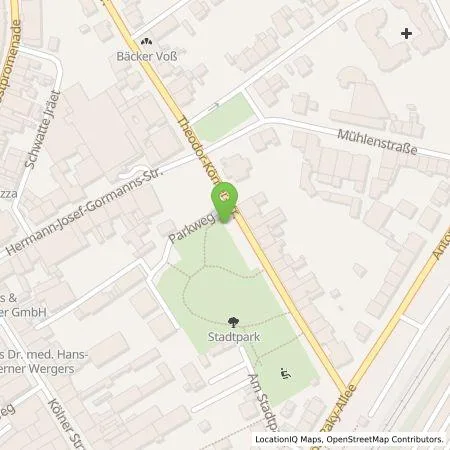 Standortübersicht der Tankstelle NEW Niederrhein Energie und Wasser GmbH in 41812 Erkelenz