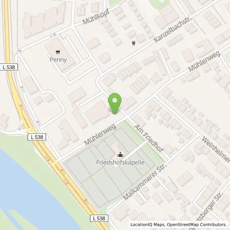 Standortübersicht der Tankstelle MVV Energie AG in 68549 Ilvesheim