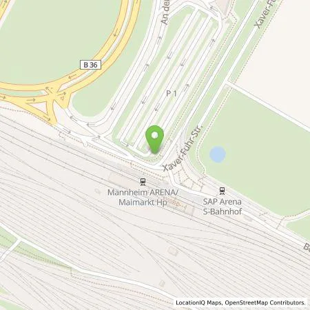 Standortübersicht der Tankstelle MVV Energie AG in 68163 Mannheim