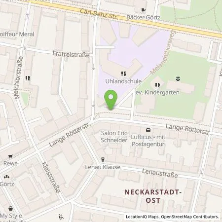 Standortübersicht der Tankstelle MVV Energie AG in 68167 Mannheim