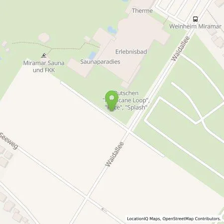 Standortübersicht der Tankstelle MVV Energie AG in 69469 Weinheim