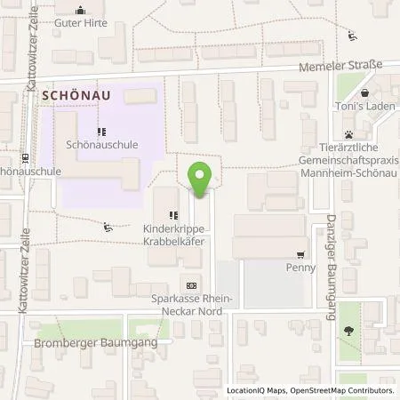 Standortübersicht der Tankstelle MVV Energie AG in 68307 Mannheim