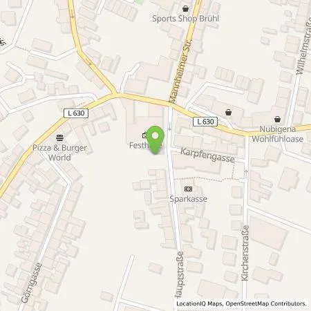 Standortübersicht der Tankstelle MVV Energie AG in 68782 Brühl