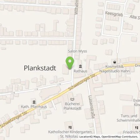 Standortübersicht der Tankstelle MVV Energie AG in 68723 Plankstadt