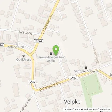 Standortübersicht der Tankstelle LSW Energie GmbH & Co. KG in 38458 Velpke