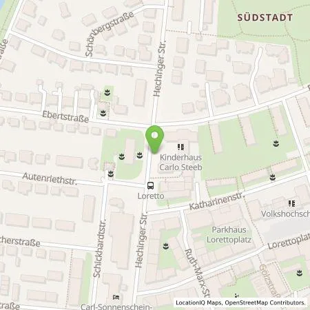 Standortübersicht der Tankstelle ecowerk e-charge GmbH in 72072 Tübingen