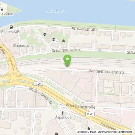 Standortübersicht der Tankstelle ecowerk e-charge GmbH in 72072 Tübingen