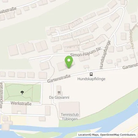 Standortübersicht der Tankstelle ecowerk e-charge GmbH in 72074 Tübingen