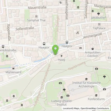 Standortübersicht der Tankstelle ecowerk e-charge GmbH in 72070 Tübingen