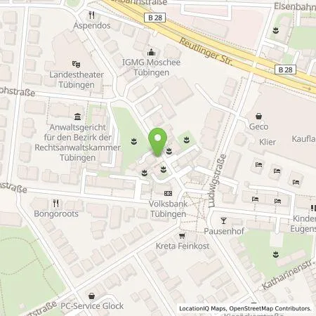 Standortübersicht der Tankstelle ecowerk e-charge GmbH in 72072 Tübingen