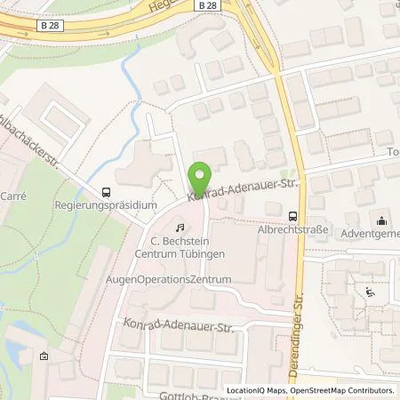 Standortübersicht der Tankstelle ecowerk e-charge GmbH in 72072 Tübingen