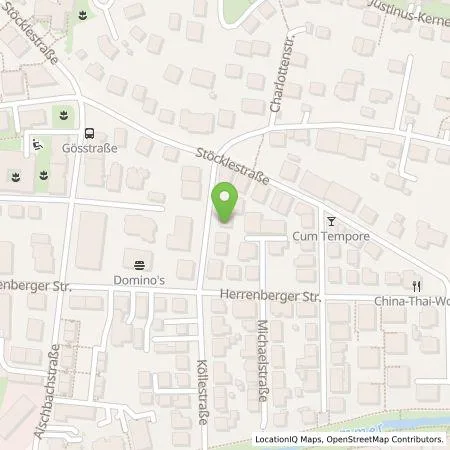 Standortübersicht der Tankstelle ecowerk e-charge GmbH in 72070 Tübingen