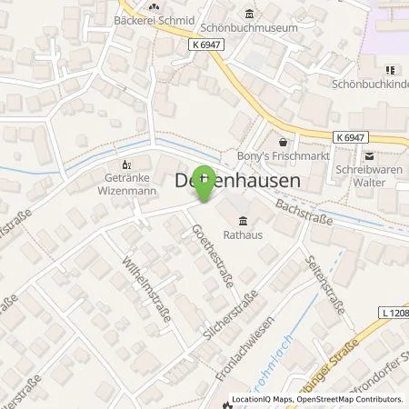 Standortübersicht der Tankstelle ecowerk e-charge GmbH in 72135 Dettenhausen