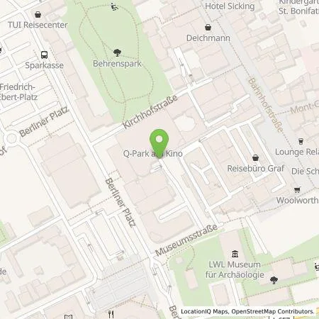Standortübersicht der Tankstelle Q-Park Recharge Germany GmbH in 44623 Herne