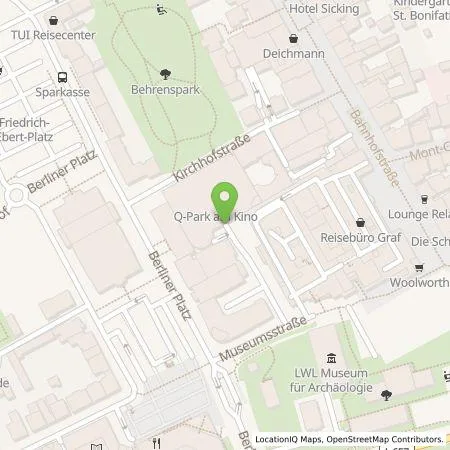 Standortübersicht der Tankstelle Q-Park Recharge Germany GmbH in 44623 Herne