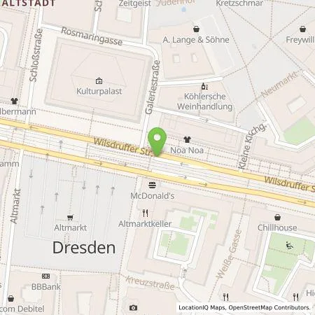Standortübersicht der Tankstelle Q-Park Recharge Germany GmbH in 01067 Dresden