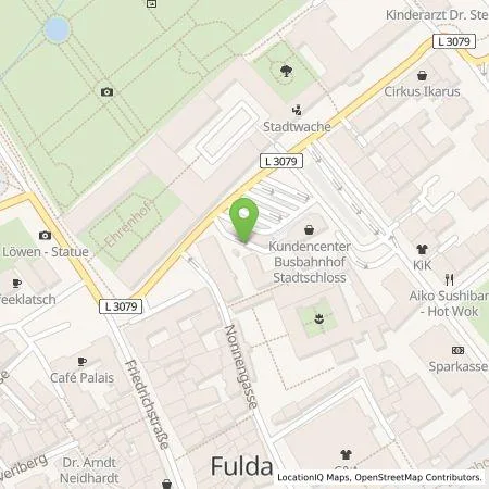 Standortübersicht der Tankstelle Q-Park Recharge Germany GmbH in 36037 Fulda