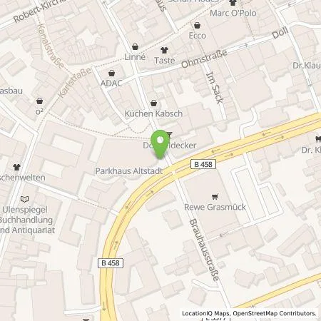 Standortübersicht der Tankstelle Q-Park Recharge Germany GmbH in 36037 Fulda