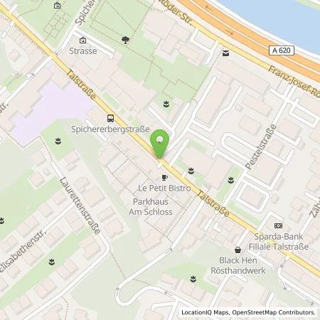 Standortübersicht der Tankstelle Q-Park Recharge Germany GmbH in 66111 Saarbrücken