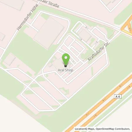 Standortübersicht der Tankstelle Fastned Deutschland GmbH & Co. KG in 07629 Hermsdorf