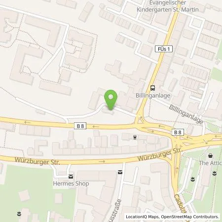 Standortübersicht der Tankstelle Fastned Deutschland GmbH & Co. KG in 90766 Fürth