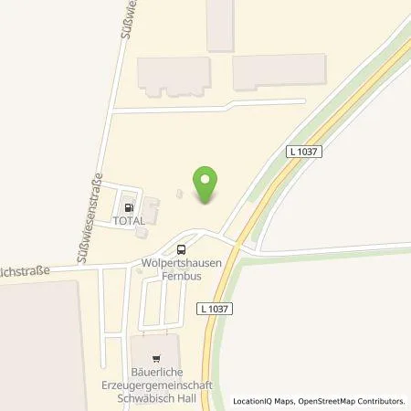 Standortübersicht der Tankstelle Fastned Deutschland GmbH & Co. KG in 74549 Wolpertshausen