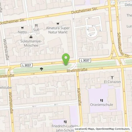 Standortübersicht der Tankstelle ESWE Versorgungs AG in 65185 Wiesbaden