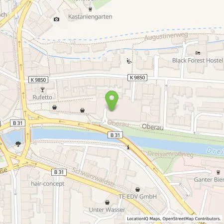 Standortübersicht der Tankstelle badenova AG & Co. KG in 79098 Freiburg