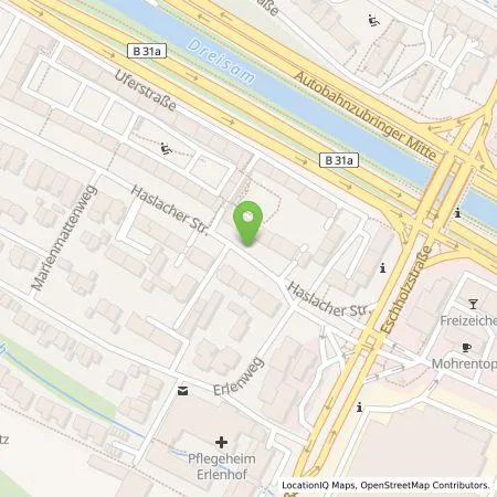 Standortübersicht der Tankstelle badenova AG & Co. KG in 79115 Freiburg