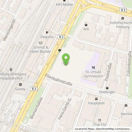 Standortübersicht der Tankstelle badenova AG & Co. KG in 79098 Freiburg