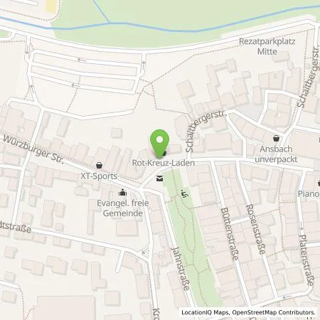 Standortübersicht der Tankstelle Ansbacher Bäder und Verkehrs GmbH in 91522 Ansbach