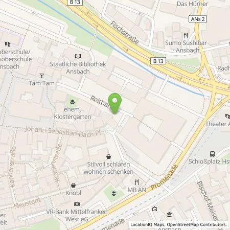 Standortübersicht der Tankstelle Ansbacher Bäder und Verkehrs GmbH in 91522 Ansbach