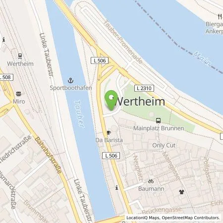 Standortübersicht der Tankstelle Stadtwerke Wertheim Erneuerbare Energien GmbH in 97877 Wertheim