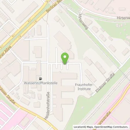 Standortübersicht der Tankstelle Fraunhofer-Gesellschaft e. V. in 79110 Freiburg im Breisgau